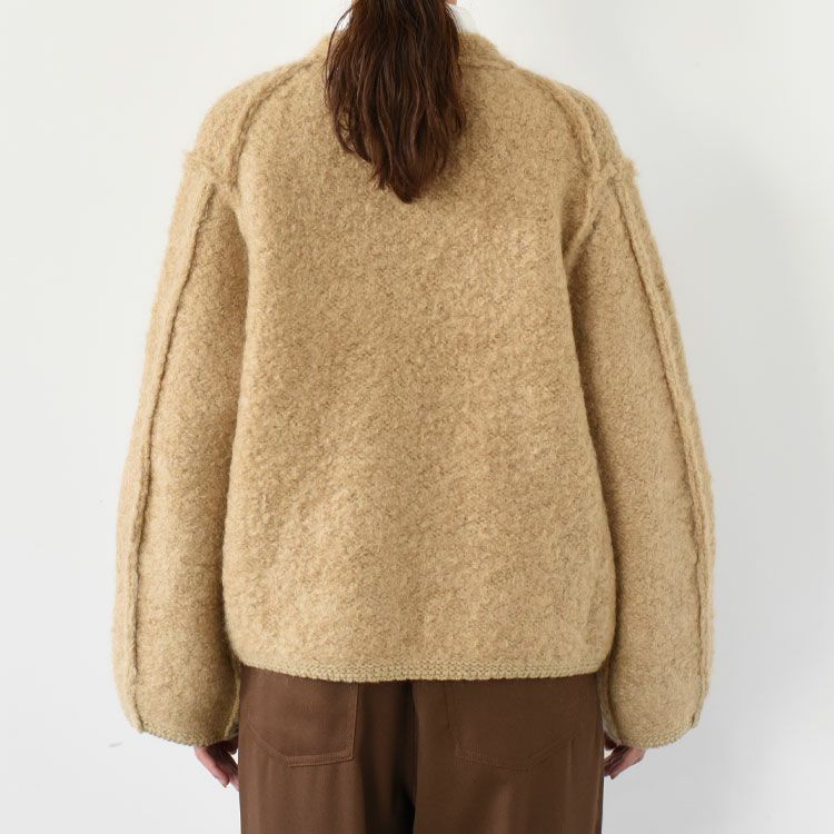 MOHAIR & SHETLAND WOOL JUMBO LOOP KNIT JACKET ジャンボループニットジャケット