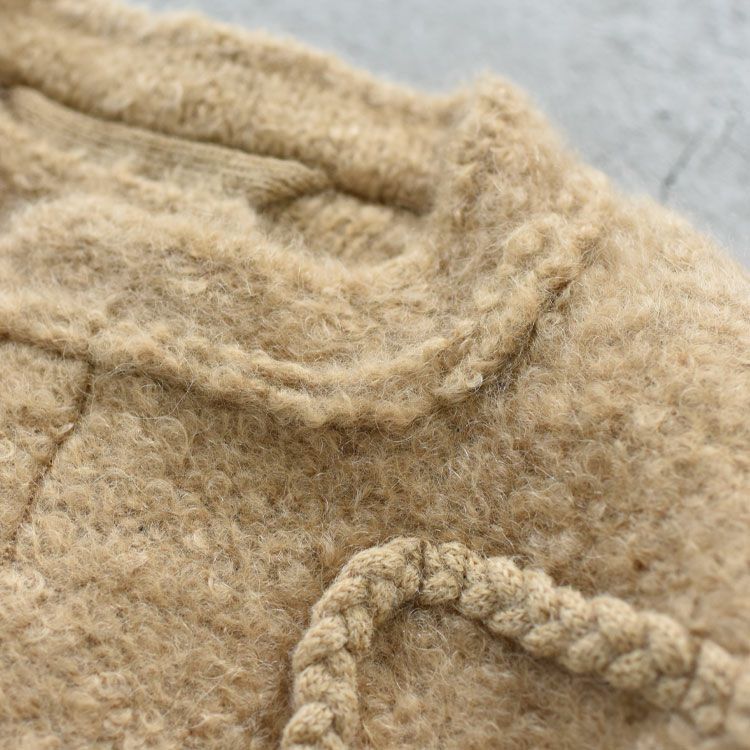 MOHAIR & SHETLAND WOOL JUMBO LOOP KNIT JACKET ジャンボループニットジャケット