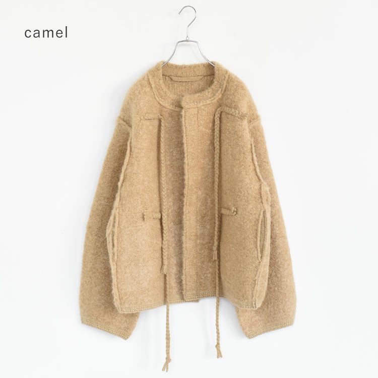 MOHAIR & SHETLAND WOOL JUMBO LOOP KNIT JACKET ジャンボループニットジャケット