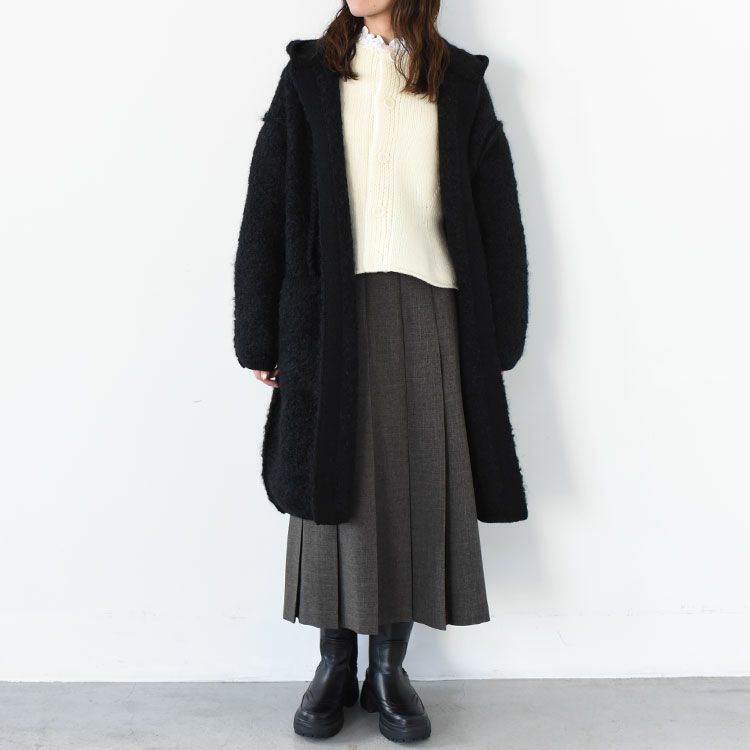 MOHAIR & SHETLAND WOOL JUMBO LOOP KNIT COAT ジャンボループニットコート