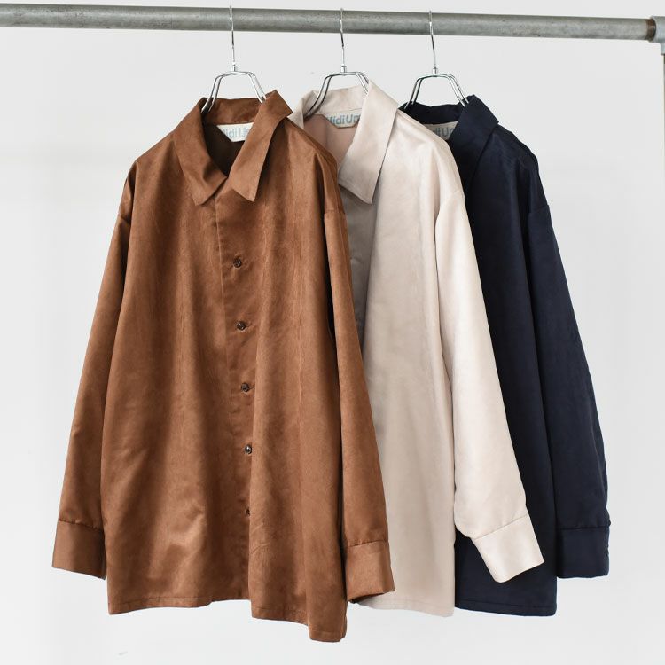 fake suede shirt フェイクスエードシャツ