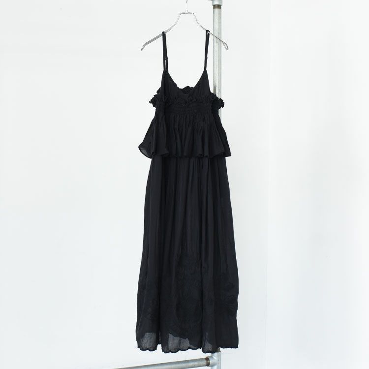 embroidery scallop cami dress エンブロイダリースカラップキャミドレス
