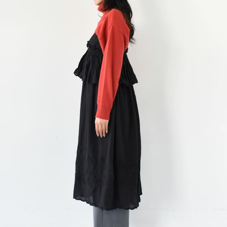 embroidery scallop cami dress エンブロイダリースカラップキャミドレス