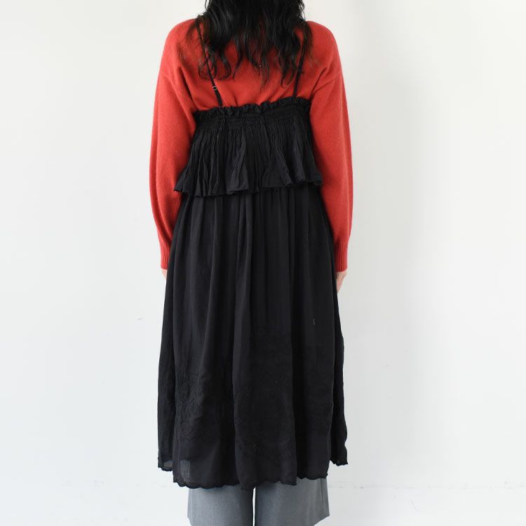 embroidery scallop cami dress エンブロイダリースカラップキャミドレス