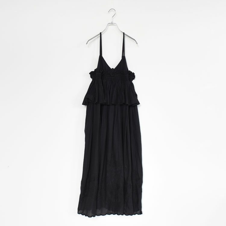 embroidery scallop cami dress エンブロイダリースカラップキャミドレス