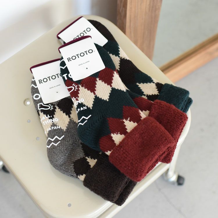 COMFY ROOM SOCKS "DIAMOND" コンフィールームソックス ”ダイヤモンド”