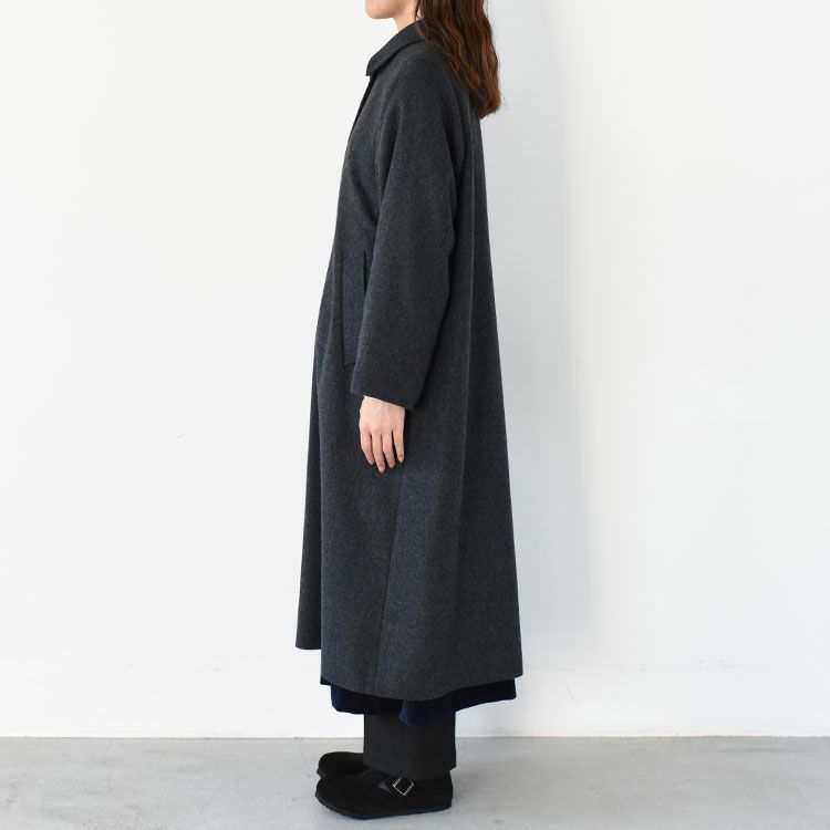 wool blend balmacaan coat ウールブレンド バルマカーンコート