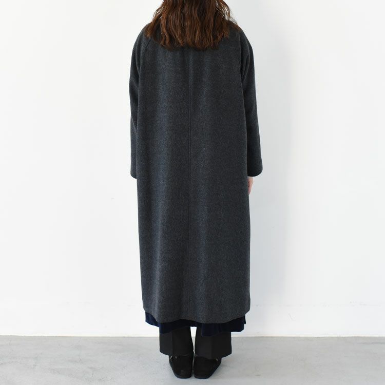 wool blend balmacaan coat ウールブレンド バルマカーンコート