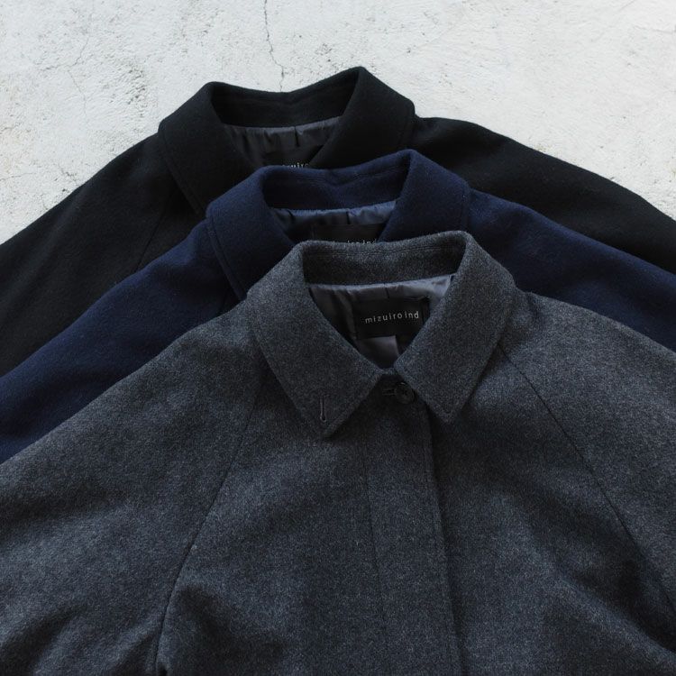 wool blend balmacaan coat ウールブレンド バルマカーンコート