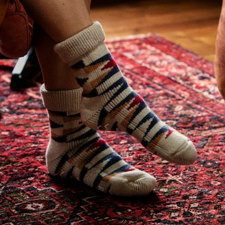 MERINO LAMBS WOOL ROOM SOCKS ”NATIVE”メリノラムウール ルームソックス "ネイティブ"
