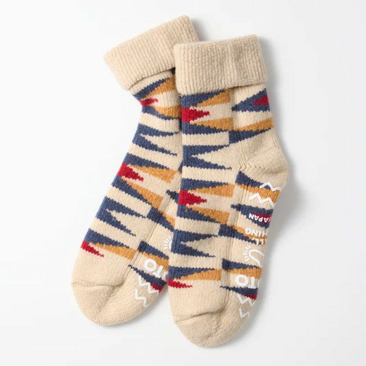 MERINO LAMBS WOOL ROOM SOCKS ”NATIVE”メリノラムウール ルームソックス "ネイティブ"