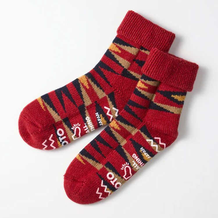 MERINO LAMBS WOOL ROOM SOCKS ”NATIVE”メリノラムウール ルームソックス "ネイティブ"