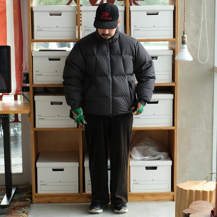 DOPE DYED RIPPLE DOWN JACKET ドープダイドリップルナイロンダウンジャケット