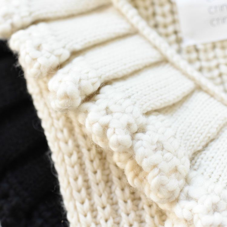 hand knit ruffle vest ハンドニット ラッフルベスト