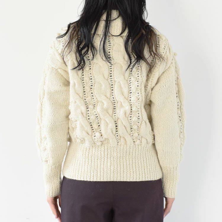 popcorn hand knit cardigan ポップコーン ハンドニットカーディガン