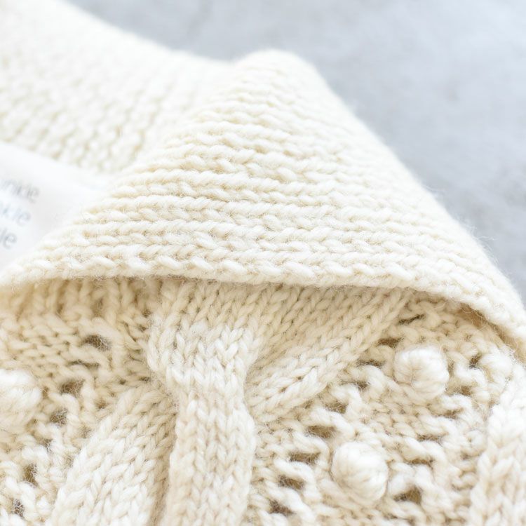 popcorn hand knit cardigan ポップコーン ハンドニットカーディガン