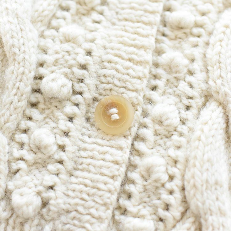popcorn hand knit cardigan ポップコーン ハンドニットカーディガン