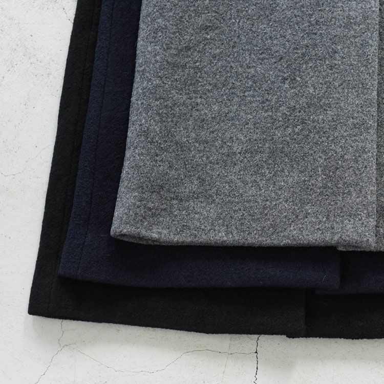 Collarless Cocoon Coat カラーレス コクーンコート