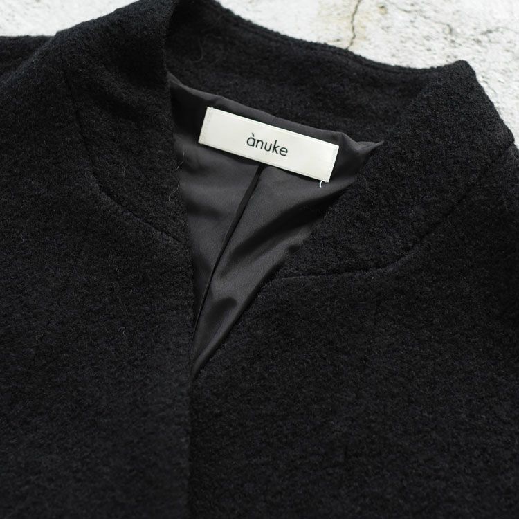 SALE 30％OFF】Collarless Cocoon Coat カラーレス コクーンコート