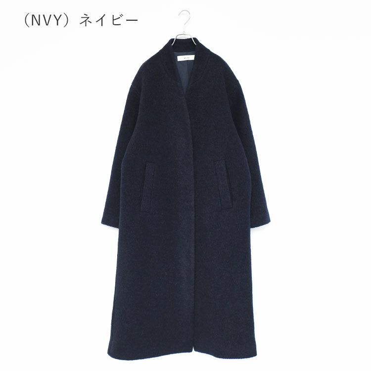 Collarless Cocoon Coat カラーレス コクーンコート