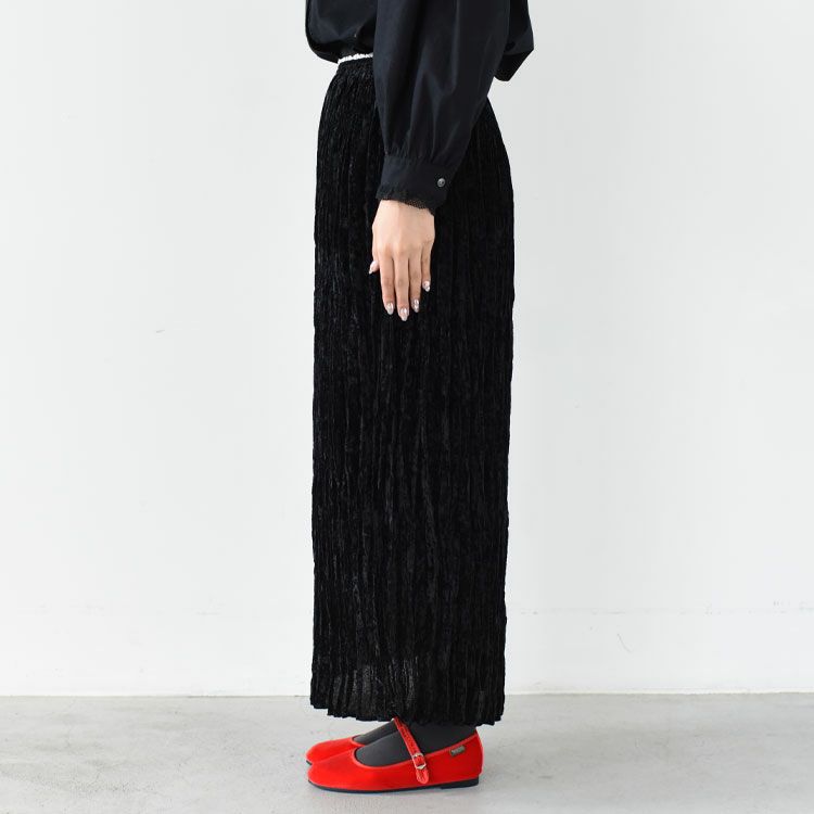 VELVET PLEATED SKIRT ベルベット プリーツスカート