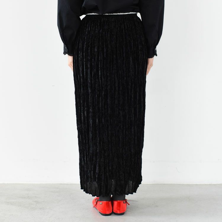VELVET PLEATED SKIRT ベルベット プリーツスカート