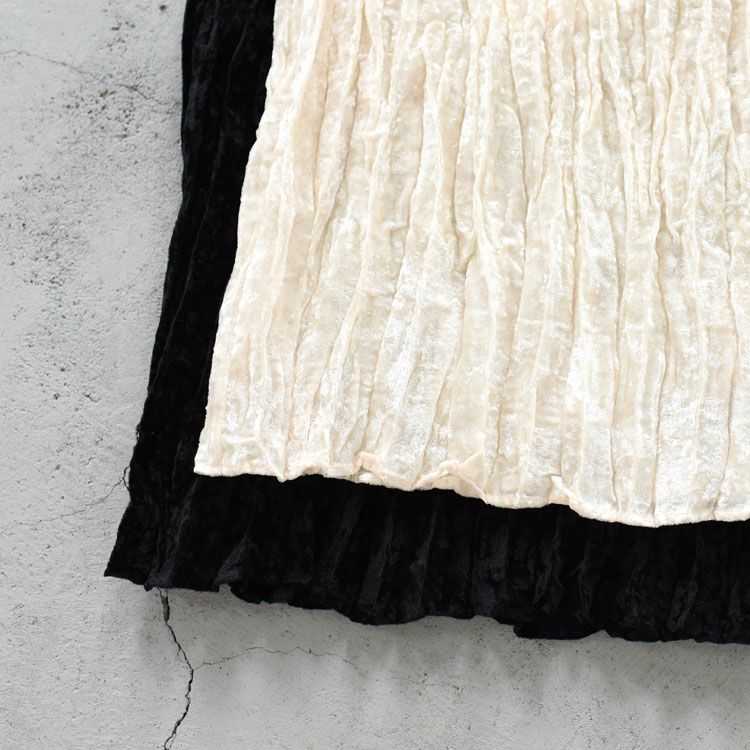 VELVET PLEATED SKIRT ベルベット プリーツスカート