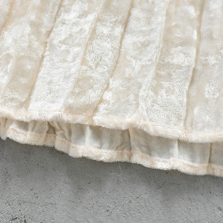 VELVET PLEATED SKIRT ベルベット プリーツスカート