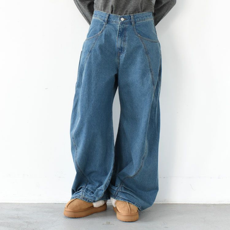 tuck design denim pants タックデザインデニムパンツ