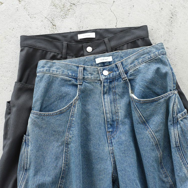 tuck design denim pants タックデザインデニムパンツ