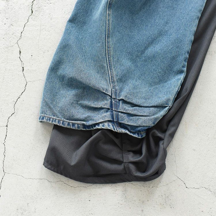 tuck design denim pants タックデザインデニムパンツ