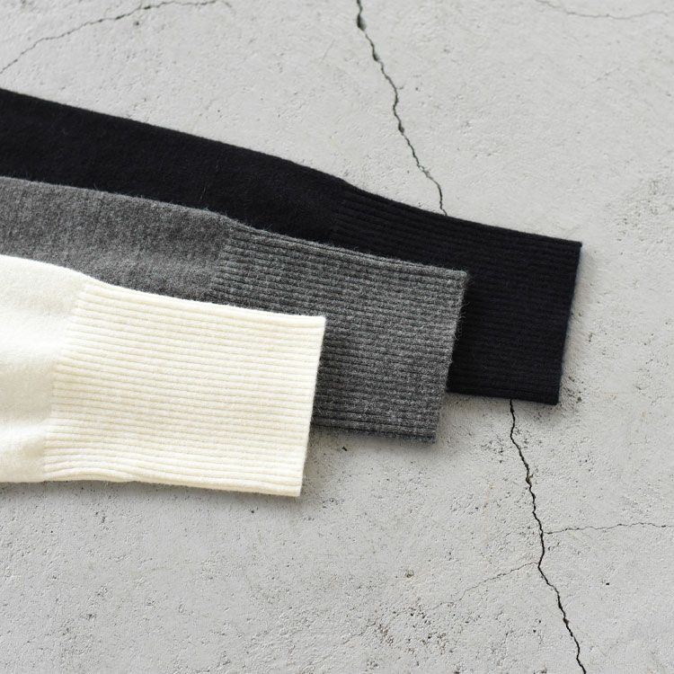 slim hooded knit スリムフーデッドニット