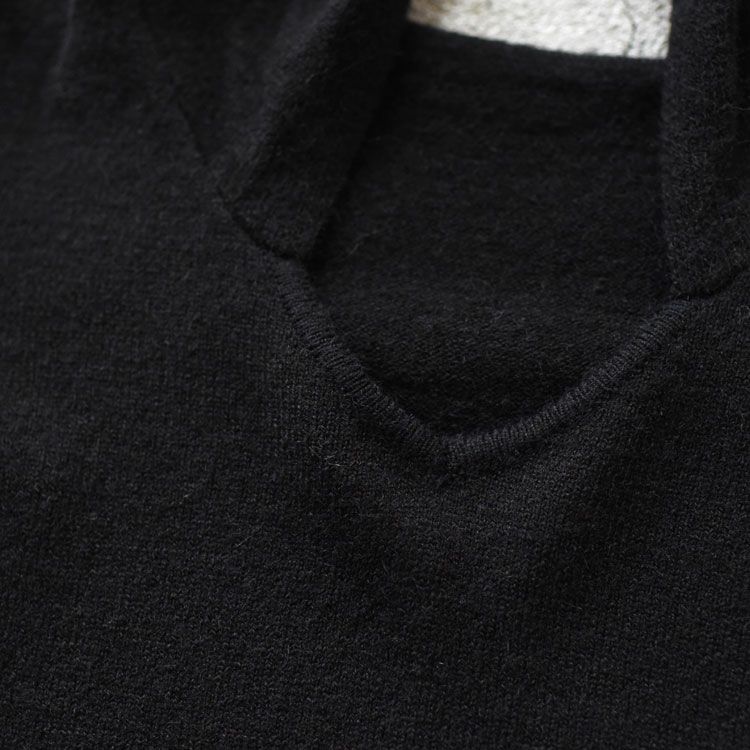 slim hooded knit スリムフーデッドニット