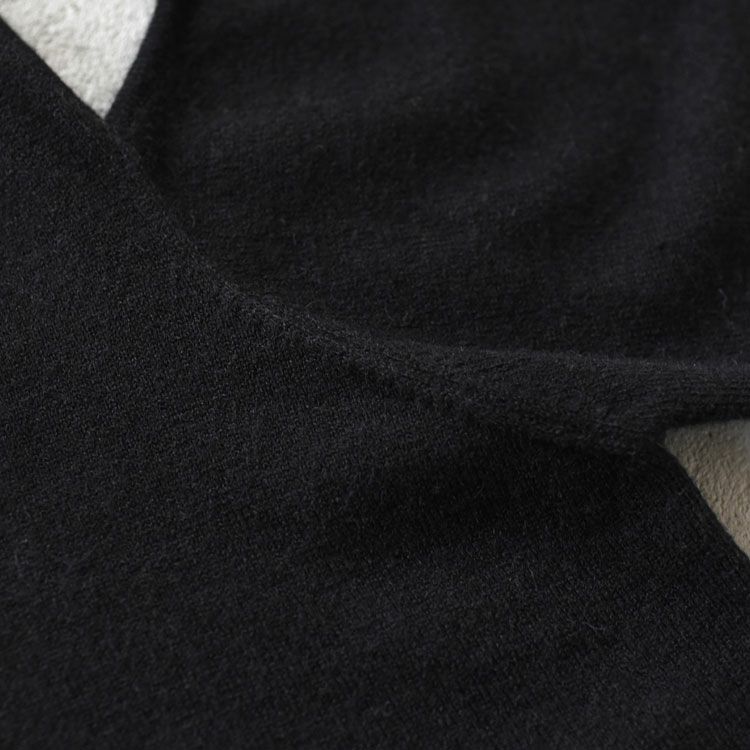 slim hooded knit スリムフーデッドニット