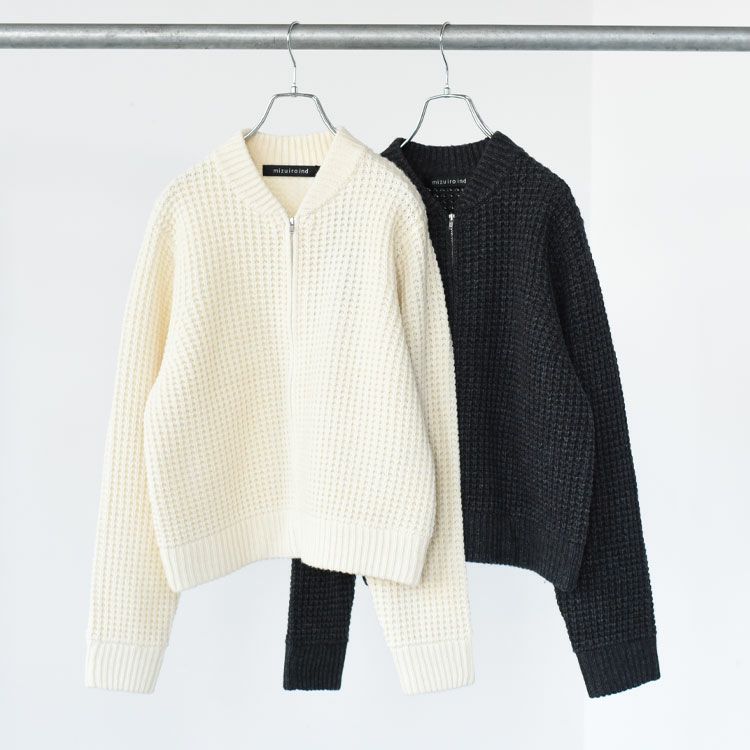 waffle zip blouson ワッフルジップブルゾン