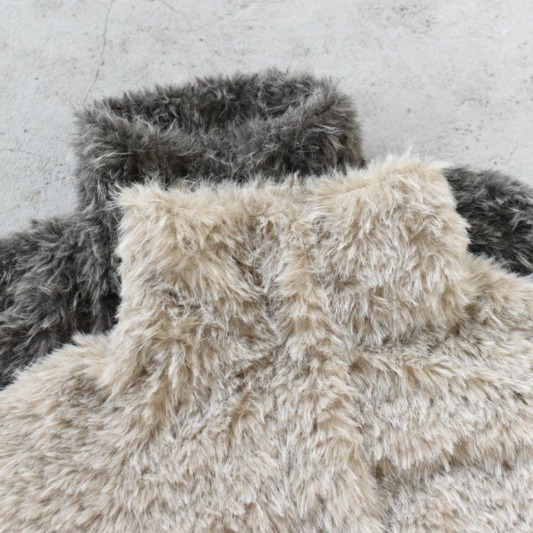 shaggy stand collar coat シャギースタンドカラーコート