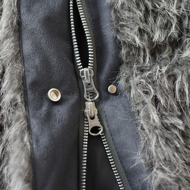 shaggy stand collar coat シャギースタンドカラーコート