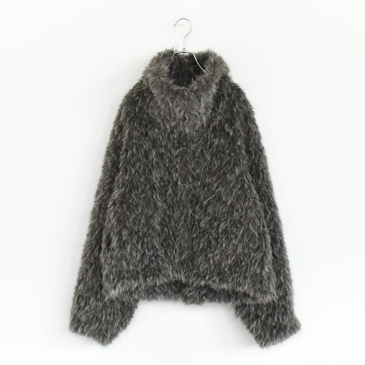 shaggy stand collar coat シャギースタンドカラーコート