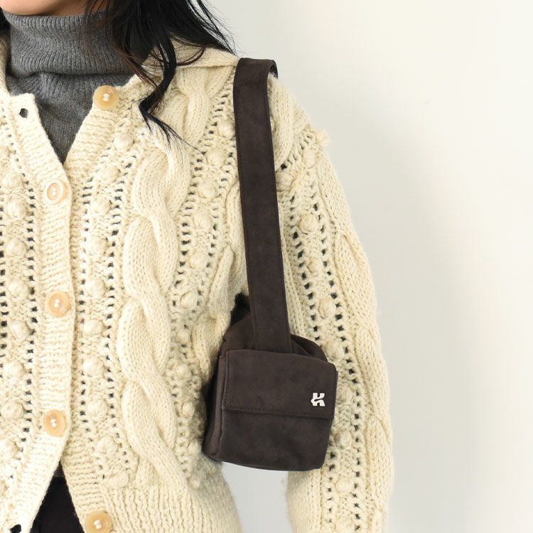 rectangle suede shoulder bag レクタングルスエードショルダーバッグ