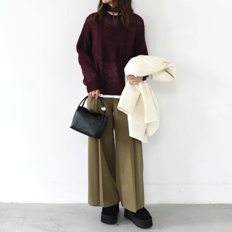 Mohair Ribbontie Knit モヘア リボンタイ ニット