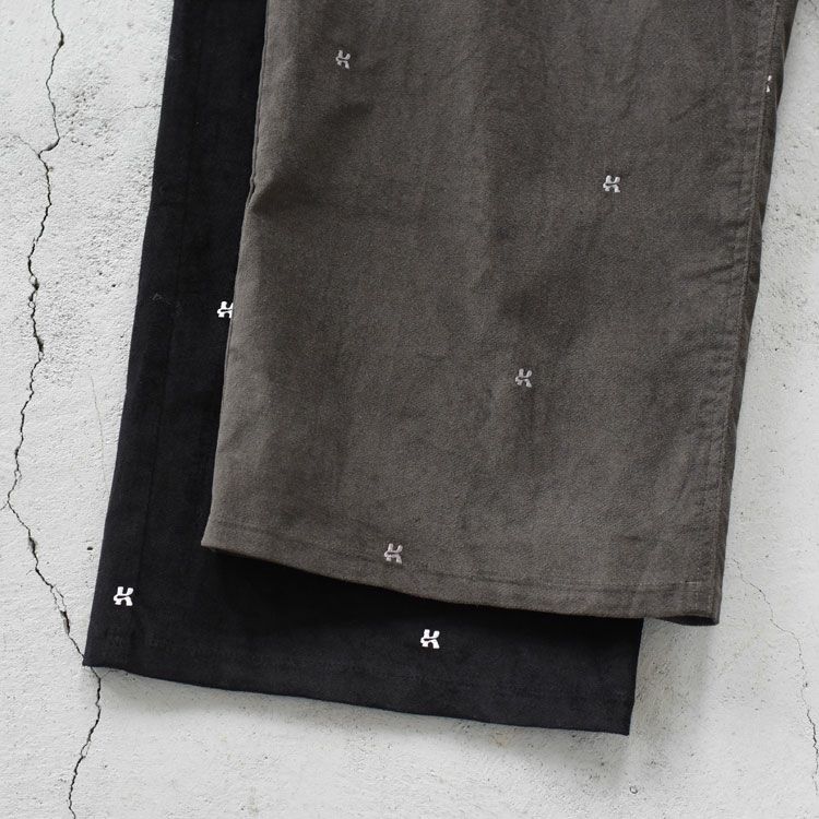 K motif velveteen pants(unisex) kモチーフベルベティーンパンツ