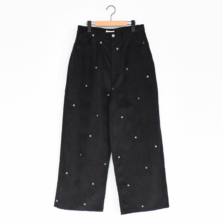 K motif velveteen pants(unisex) kモチーフベルベティーンパンツ