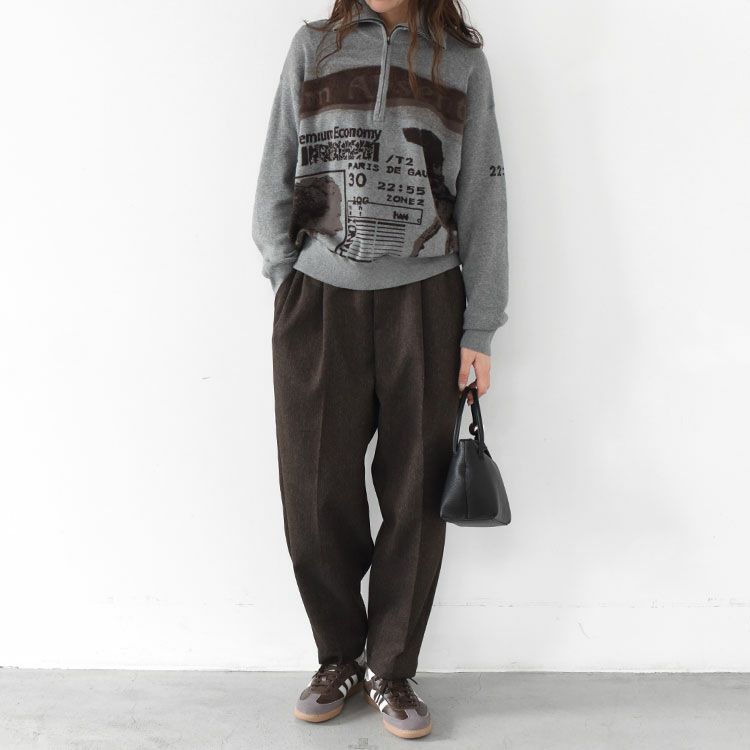 center press wide pants センタープレスワイドパンツ