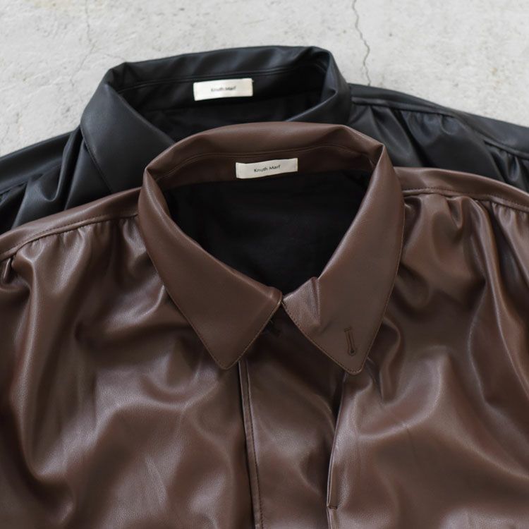 voluminous leather jacket(unisex) ボリューミナスレザージャケット