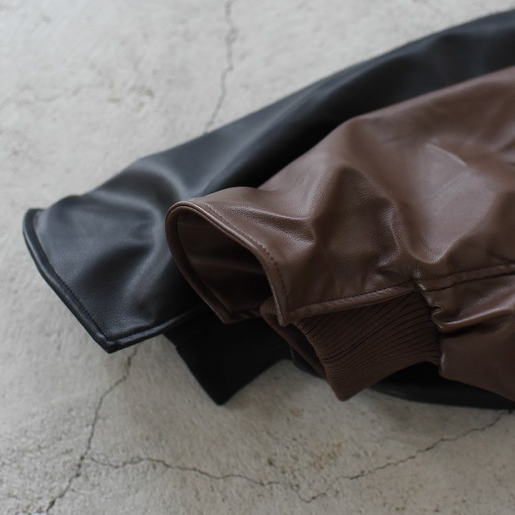 voluminous leather jacket(unisex) ボリューミナスレザージャケット