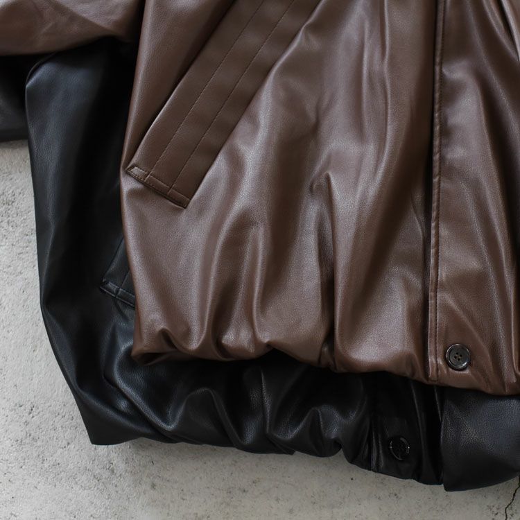 voluminous leather jacket(unisex) ボリューミナスレザージャケット