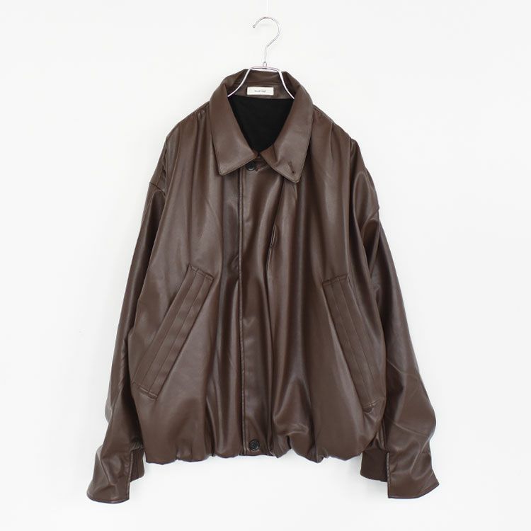 voluminous leather jacket(unisex) ボリューミナスレザージャケット