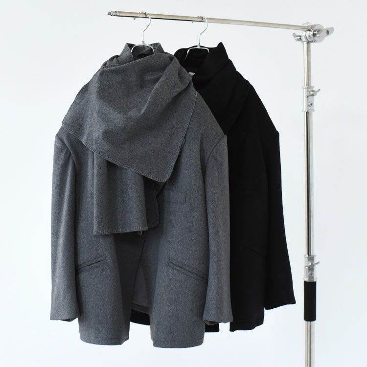 muffler overlay jacket(unisex) マフラーオーバーレイジャケット